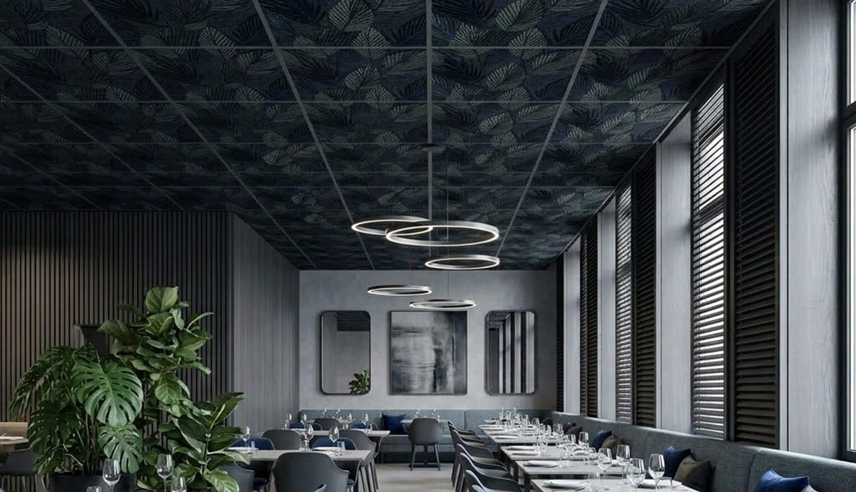 Sky Tile, ψευδοροφή, διακοσμητικά πάνελ οροφής, πάνελ ψευδοροφής 60x60, ceiling tiles, ξενοδοχειακές ψευδοροφές, acoustic ceiling tiles, decorative ceiling panels, επαγγελματικοί χώροι, ανακαίνιση ξενοδοχείου